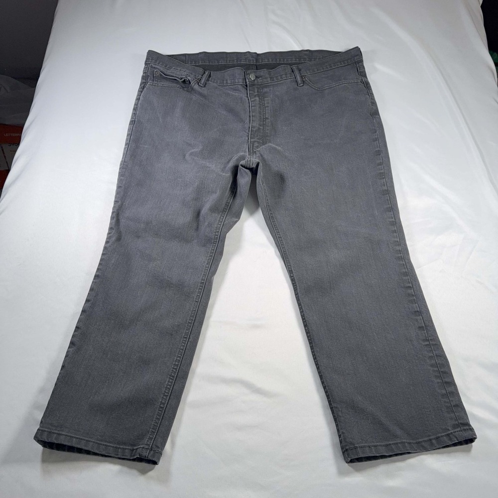 Levis 541 Athletic Taper Jeans Mens 48x29 (47x27 Measured) Gray Stretch Big&Tall